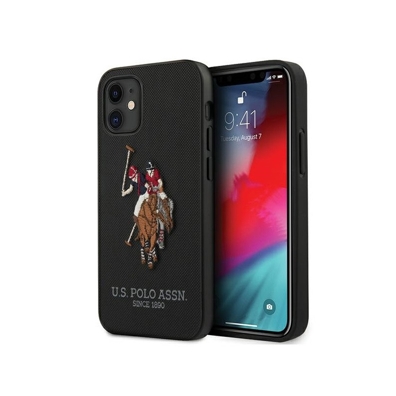 US Polo iPhone 12 mini black Polo Embroidery Collection US Polo iPhone 12 mini black Polo Embroidery Collection