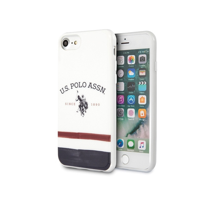 US Polo iPhone 7/8/SE 2020/SE 2022 white Tricolor Pattern Collection US Polo iPhone 7/8/SE 2020/SE 2022 white Tricolor Pattern Collection
