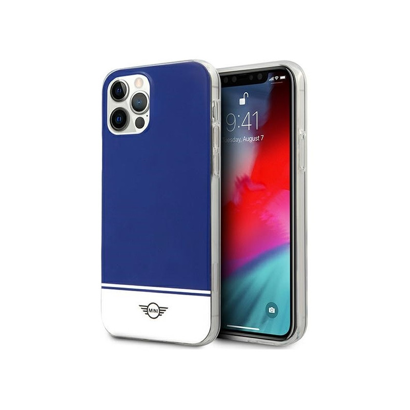 Mini iPhone 12/12 Pro navy hard case Stripe Collection Mini iPhone 12/12 Pro navy hard case Stripe Collection