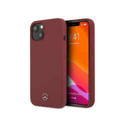 Mercedes iPhone 13 mini red hardcase Silicone Line
