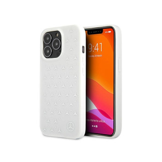 Mercedes iPhone 13 Pro Max white hardcase Silver Stars Pattern