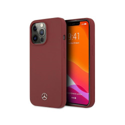 Mercedes iPhone 13 Pro Max red hardcase Silicone Line