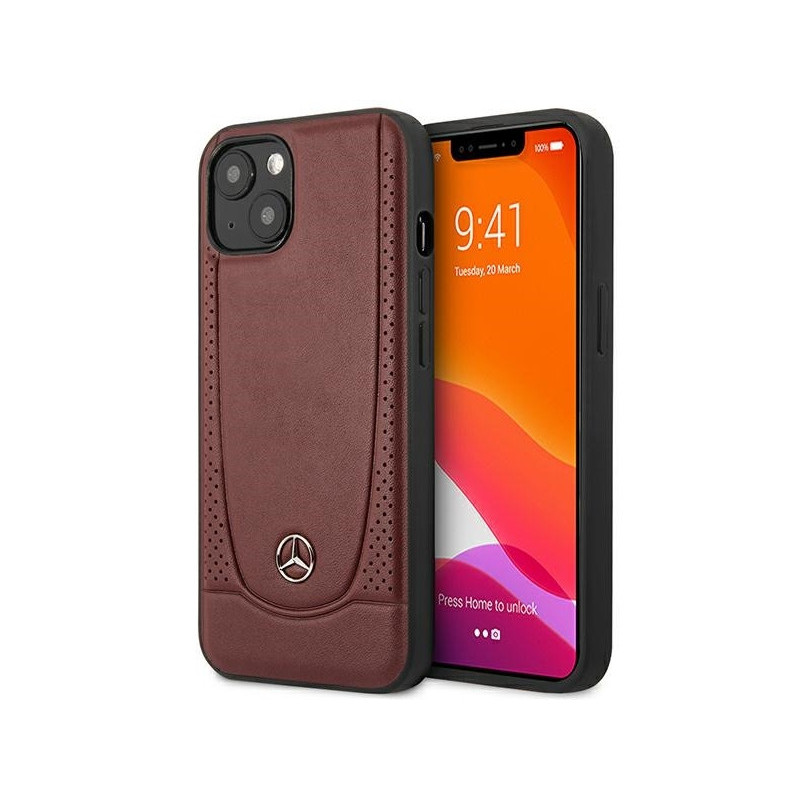 Mercedes iPhone 14 Plus/15 Plus Red Hardcase Leather Urban Bengale