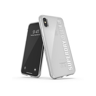 SuperDry Snap iPhone X/Xs Clear Case white