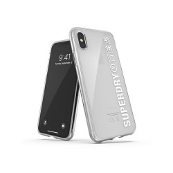 SuperDry Snap iPhone X/Xs Clear Case white