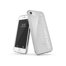 SuperDry Snap iPhone 6/6s/7/8/SE 2020 /SE 2022 Clear Case white