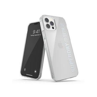SuperDry Snap iPhone 12/12 Pro Clear Case silver