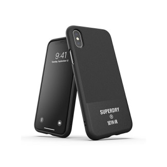 SuperDry Moulded Canvas iPhone X/Xs Case black
