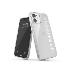 SuperDry Snap iPhone 12 mini Clear Case white