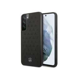 Mercedes Samsung Galaxy S22+ S906 black hardcase Leather Stars Pattern