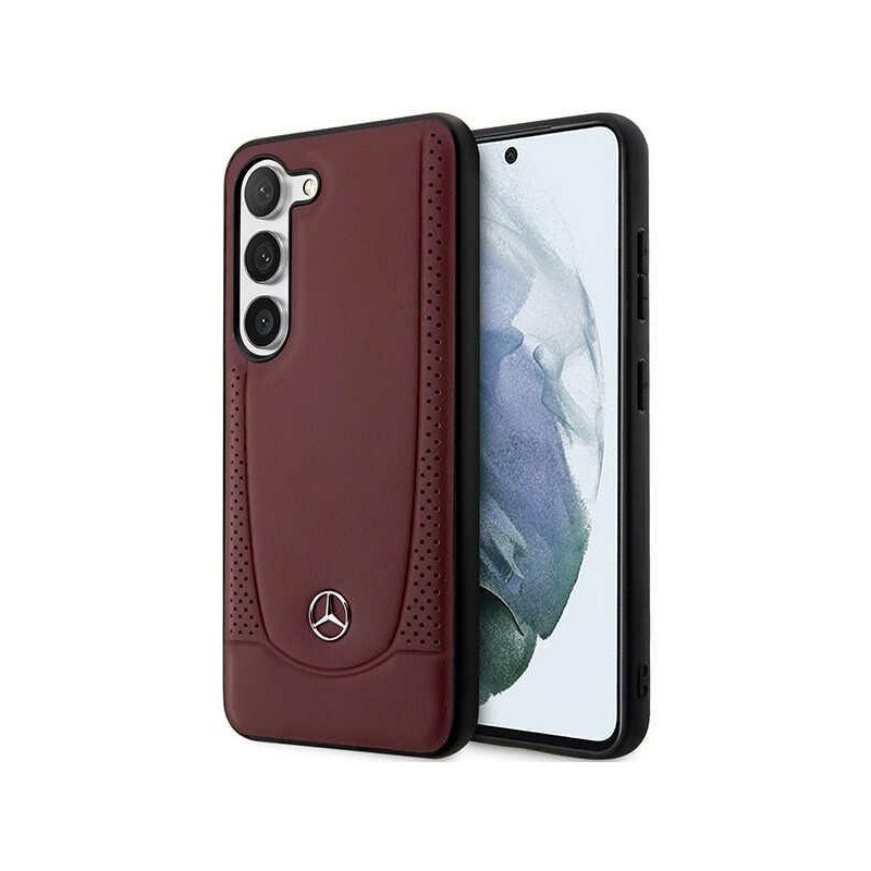 Mercedes Samsung Galaxy S23 S911 Red Hardcase Leather Urban Bengale Mercedes Samsung Galaxy S23 S911 Red Hardcase Leather Urban Bengale