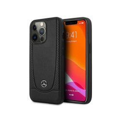 Mercedes iPhone 15 Pro Max Black Hardcase Leather Urban