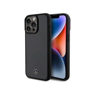 Mercedes iPhone 15 Pro Max Black Hardcase Carbon Fiber Dynamic