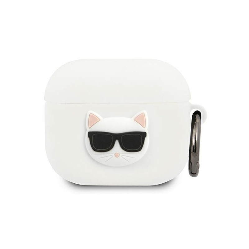 Karl Lagerfeld AirPods 3 cover white Silicone Choupette