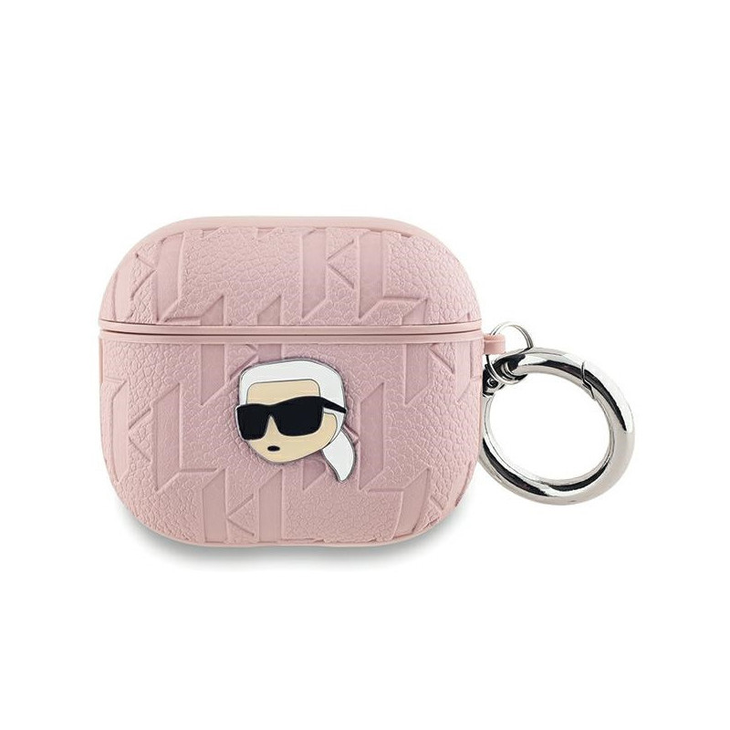 Karl Lagerfeld AirPods 3 cover pink Monogram Karl Head