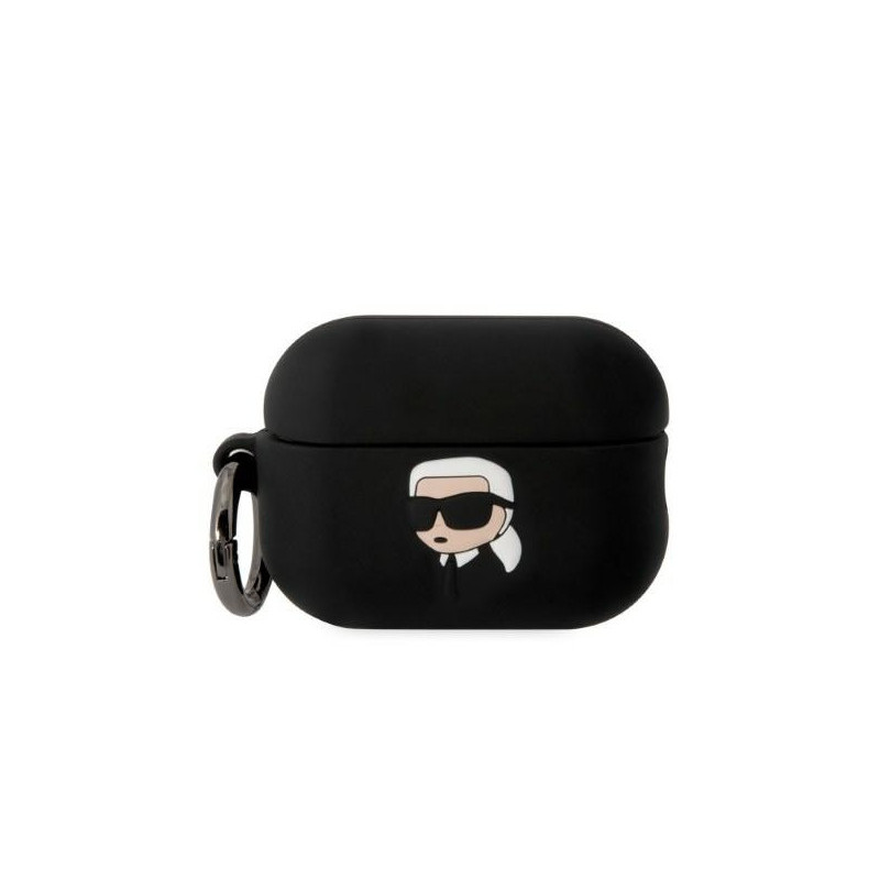 Karl Lagerfeld AirPods Pro2 (2022/2023) cover black Silicone Karl Head 3D