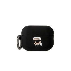 Karl Lagerfeld AirPods Pro2 (2022/2023) cover black Silicone Karl Head 3D