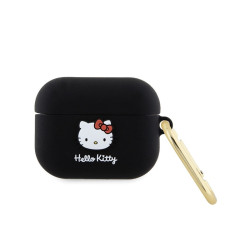 Hello Kitty AirPods Pro Cover Black Silicone 3D Kitty Head