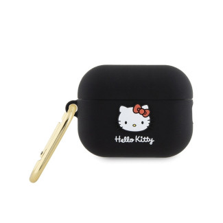 Hello Kitty AirPods Pro 2 (2022/2023) Cover Black Silicone 3D Kitty Head