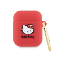 Hello Kitty AirPods 1/2 Cover Fuchsia Silicone 3D Kitty Head