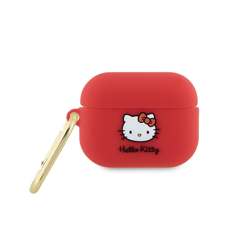 Hello Kitty AirPods Pro 2 (2022/2023) Cover Fuchsia Silicone 3D Kitty Head Hello Kitty AirPods Pro 2 (2022/2023) Cover Fuchsia Silicone 3D Kitty Head