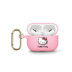 Hello Kitty AirPods 3 Cover Pink Silicone 3D Kitty Head