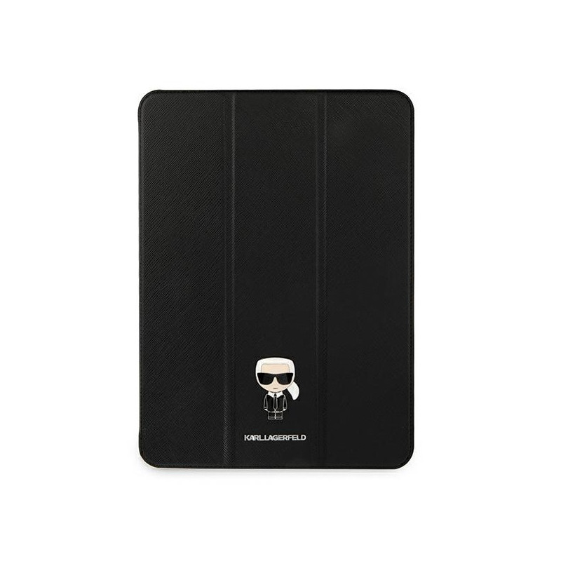 Karl Lagerfeld iPad 12.9 Pro 2021 Book Cover black Saffiano Karl Iconic