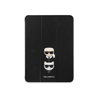 Karl Lagerfeld iPad 12.9 Pro 2021 Book Cover black Saffiano Karl&Choupette