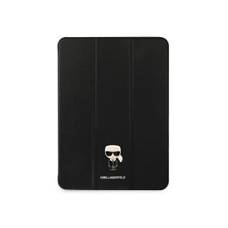 Karl Lagerfeld iPad 11 Pro 2021 Book Cover black Saffiano Karl Iconic