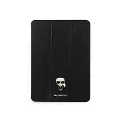 Karl Lagerfeld iPad 11 Pro 2021 Book Cover black Saffiano Karl Iconic
