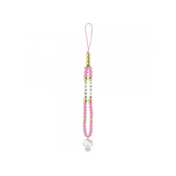 Hello Kitty Pearls and Beads Kitty Charm Phone Charm Pink