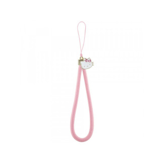 Hello Kitty Nylon Cord Kitty Head Phone Charm Pink
