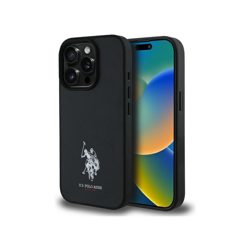 US Polo iPhone 15 Pro Max black Leather Embroidered DH Color US Polo iPhone 15 Pro Max black Leather Embroidered DH Color