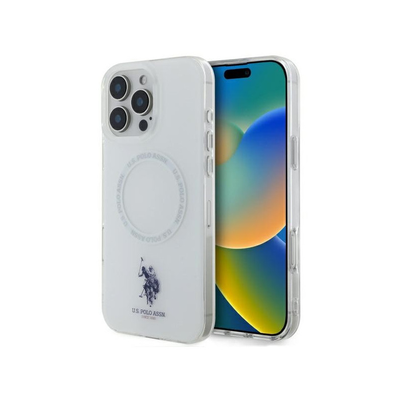 US Polo iPhone 16 Pro Max white IML Ring MagSafe US Polo iPhone 16 Pro Max white IML Ring MagSafe