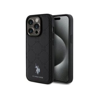 US Polo iPhone 15 Pro black Yoke Pattern