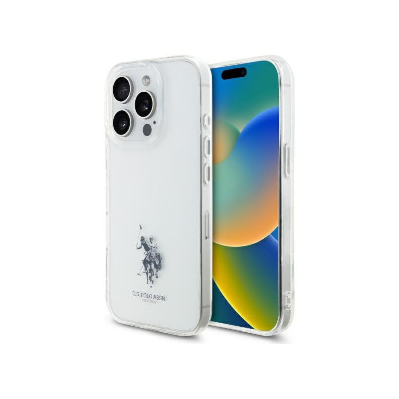 US Polo iPhone 15 Pro Max transparent IML Printed Double Horse Log US Polo iPhone 15 Pro Max transparent IML Printed Double Horse Log