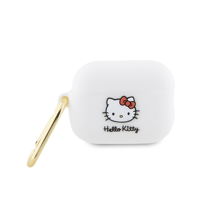 Hello Kitty AirPods Pro 2 (2022/2023) Cover White Silicone 3D Kitty Head Hello Kitty AirPods Pro 2 (2022/2023) Cover White Silicone 3D Kitty Head