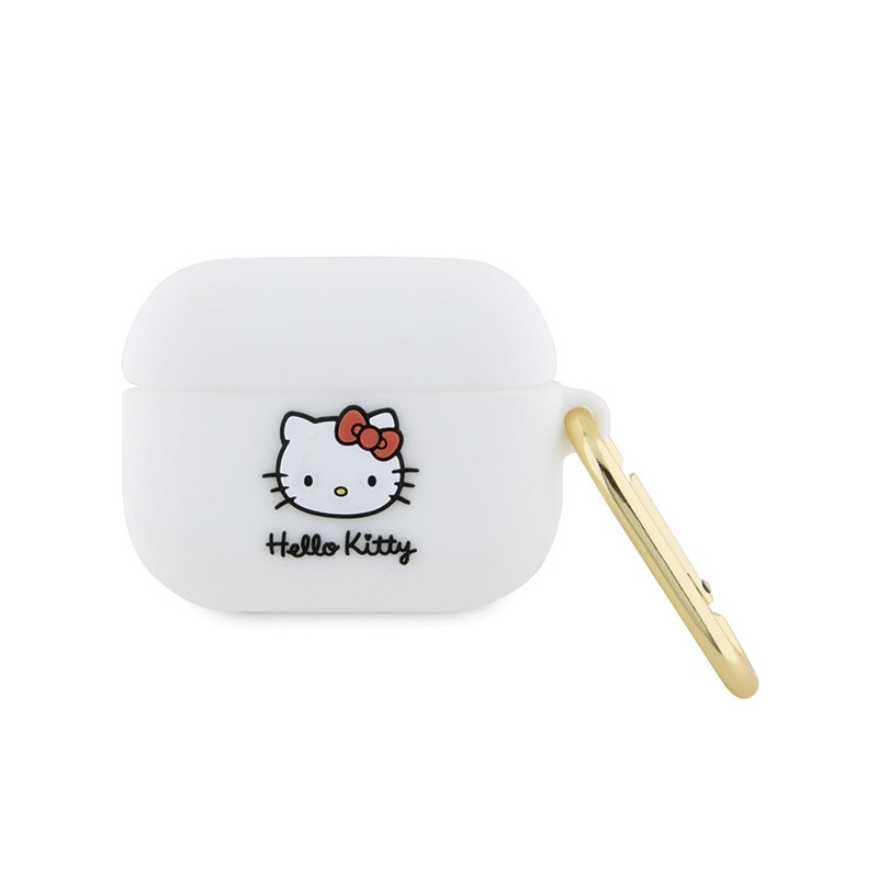Hello Kitty AirPods Pro Cover White Silicone 3D Kitty Head Hello Kitty AirPods Pro Cover White Silicone 3D Kitty Head