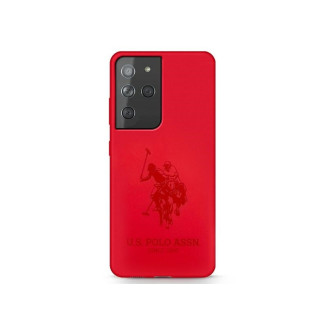 US Polo Samsung Galaxy S21 Ultra G998 red Silicone On Tone