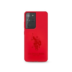 US Polo Samsung Galaxy S21 Ultra G998 red Silicone On Tone