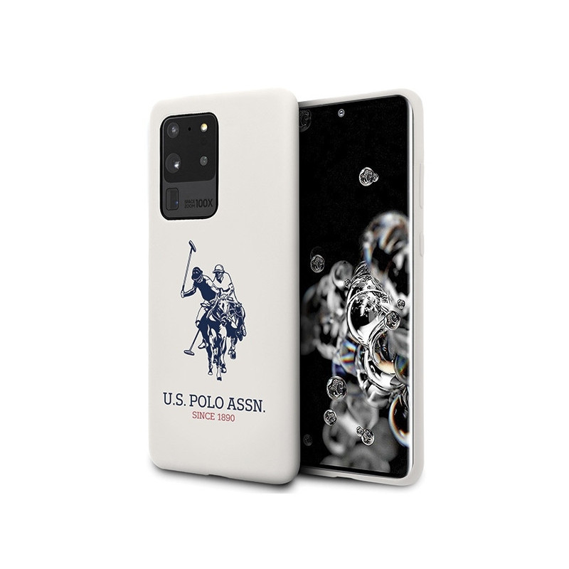 US Polo Samsung Galaxy S20 Ultra G988 white Silicone Collection US Polo Samsung Galaxy S20 Ultra G988 white Silicone Collection