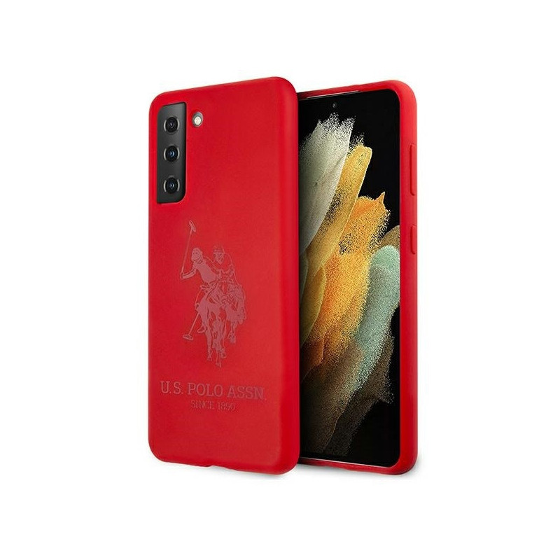 US Polo Samsung Galaxy S21+ G996 red Silicone On Tone US Polo Samsung Galaxy S21+ G996 red Silicone On Tone