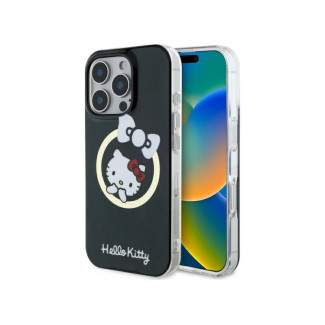 Hello Kitty iPhone 16 Pro black hardcase IML Fun bow Magsafe
