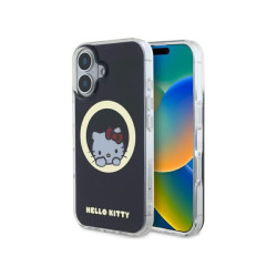 Hello Kitty iPhone 16 black hardcase IML Sweet Kitty Magsafe