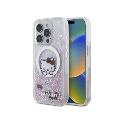 Hello Kitty iPhone 16 Pro Max white ardcase Liquid Glitter Sweet Kitty Bows