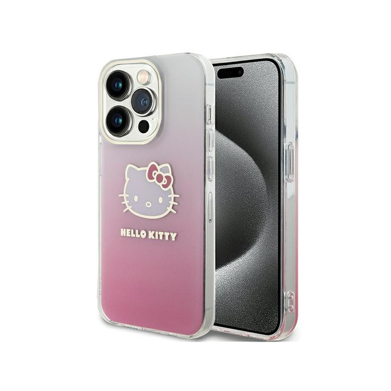 Hello Kitty iPhone 14 Pro Max pink hardcase IML Gradient Electrop Kitty Hea