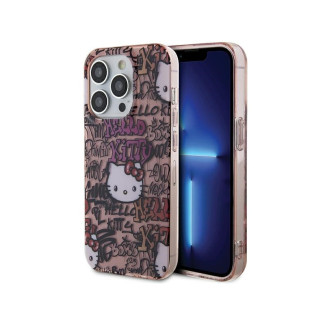 Hello Kitty iPhone 14 Pro Max pink hardcase IML Tags Graffiti