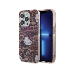 Hello Kitty iPhone 14 Pro pink hardcase IML Tags Graffiti