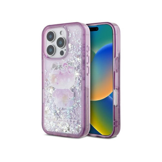Hello Kitty iPhone 16 Pro purple hardcase Liquid Glitter 50TH Anniversary