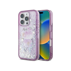 Hello Kitty iPhone 16 Pro purple hardcase Liquid Glitter 50TH Anniversary